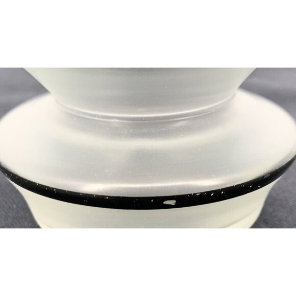 Art Deco Perfume Bottle Glass Applicator Brass Hand Painted 5" Vintage - Picture 10 of 10